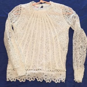 Guliang White Lacey Top medium